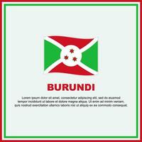 Burundi vlag achtergrond ontwerp sjabloon. Burundi onafhankelijkheid dag banier sociaal media na. Burundi banier vector