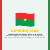 Burkina faso vlag achtergrond ontwerp sjabloon. Burkina faso onafhankelijkheid dag banier sociaal media na. Burkina faso tekenfilm vector