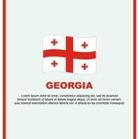 Georgië vlag achtergrond ontwerp sjabloon. Georgië onafhankelijkheid dag banier sociaal media na. Georgië tekenfilm vector