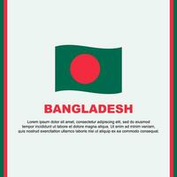 Bangladesh vlag achtergrond ontwerp sjabloon. Bangladesh onafhankelijkheid dag banier sociaal media na. Bangladesh tekenfilm vector