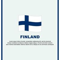 Finland vlag achtergrond ontwerp sjabloon. Finland onafhankelijkheid dag banier sociaal media na. Finland tekenfilm vector