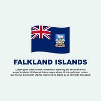 Falkland eilanden vlag achtergrond ontwerp sjabloon. Falkland eilanden onafhankelijkheid dag banier sociaal media na. Falkland eilanden achtergrond vector