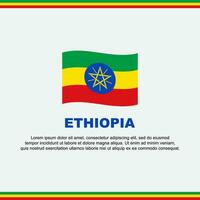 Ethiopië vlag achtergrond ontwerp sjabloon. Ethiopië onafhankelijkheid dag banier sociaal media na. Ethiopië ontwerp vector