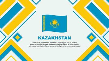 Kazachstan vlag abstract achtergrond ontwerp sjabloon. Kazachstan onafhankelijkheid dag banier behang vector illustratie. Kazachstan vlag