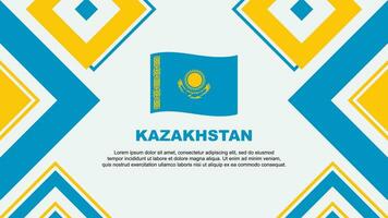 Kazachstan vlag abstract achtergrond ontwerp sjabloon. Kazachstan onafhankelijkheid dag banier behang vector illustratie. Kazachstan onafhankelijkheid dag