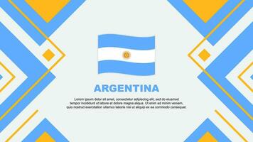 Argentinië vlag abstract achtergrond ontwerp sjabloon. Argentinië onafhankelijkheid dag banier behang vector illustratie. Argentinië illustratie