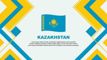 Kazachstan vlag abstract achtergrond ontwerp sjabloon. Kazachstan onafhankelijkheid dag banier behang vector illustratie. Kazachstan banier