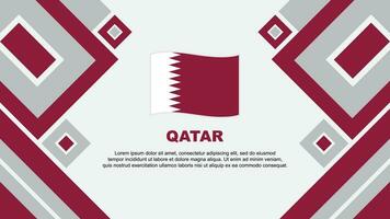 qatar vlag abstract achtergrond ontwerp sjabloon. qatar onafhankelijkheid dag banier behang vector illustratie. qatar tekenfilm