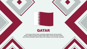 qatar vlag abstract achtergrond ontwerp sjabloon. qatar onafhankelijkheid dag banier behang vector illustratie. qatar onafhankelijkheid dag