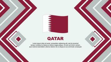 qatar vlag abstract achtergrond ontwerp sjabloon. qatar onafhankelijkheid dag banier behang vector illustratie. qatar ontwerp