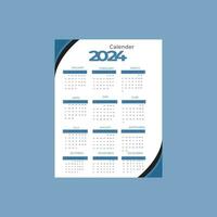 2024 kalender ontwerp . vector