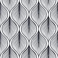 Naadloos patroon met abstracte veervorm. vector