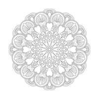 mandala aard kleur boek bladzijde voor kdp boek interieur vector