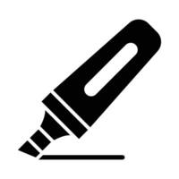 markeerstift vector glyph icoon voor persoonlijk en reclame gebruiken.