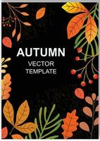 vector modieus minimaal herfst posters en banier vlak ontwerp