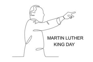 Martin Luther koning gedenkteken vector