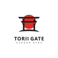 torii logo pictogram japans vector illustratie ontwerp