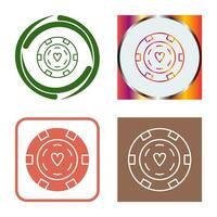 uniek poker chips vector icoon