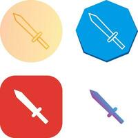 uniek zwaard vector icoon