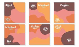 minimalistische social media post-layout vector