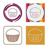 chocola muffin vector icoon