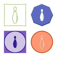 bowling pin vector icon