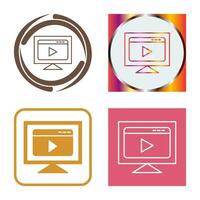 video streaming vector icoon