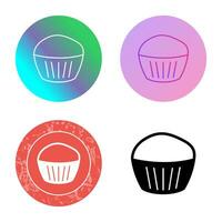 chocola muffin vector icoon