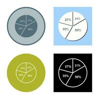 cirkeldiagram vector pictogram