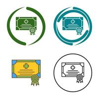 certificaat vector pictogram