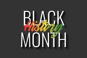 zwarte geschiedenis maand achtergrond illustratie sjabloonontwerp vector