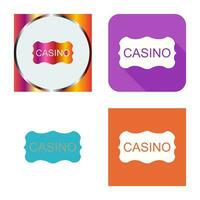 casino teken vector icoon