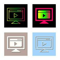 video streaming vector icoon