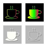 uniek heet koffie vector icoon