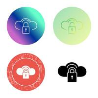 veilige cloud vector icon