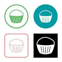 chocola muffin vector icoon