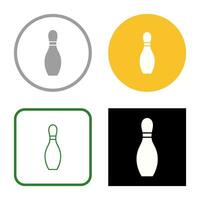 uniek bowling pin vector icoon