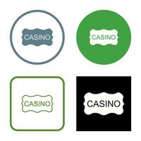 casino teken vector icoon