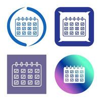 gemarkeerd kalender vector icoon