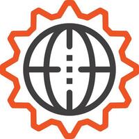 uitrusting instelling symbool icoon vector afbeelding. illustratie van de industrieel wiel mechine mechanisme ontwerp beeld