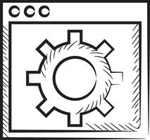 uitrusting instelling symbool icoon vector afbeelding. illustratie van de industrieel wiel mechine mechanisme ontwerp beeld