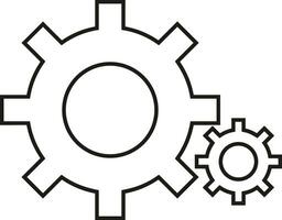 uitrusting instelling symbool icoon vector afbeelding. illustratie van de industrieel wiel mechine mechanisme ontwerp beeld