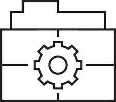 uitrusting instelling symbool icoon vector afbeelding. illustratie van de industrieel wiel mechine mechanisme ontwerp beeld