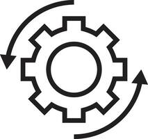 uitrusting instelling symbool icoon vector afbeelding. illustratie van de industrieel wiel mechine mechanisme ontwerp beeld