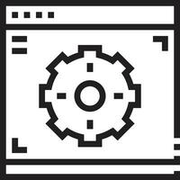 uitrusting instelling symbool icoon vector afbeelding. illustratie van de industrieel wiel mechine mechanisme ontwerp beeld