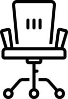 lijnpictogram voor fauteuil vector