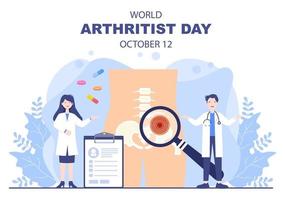 wereld artritis dag vectorillustratie vector