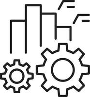 uitrusting instelling symbool icoon vector afbeelding. illustratie van de industrieel wiel mechine mechanisme ontwerp beeld