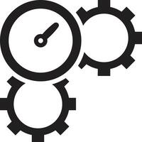 uitrusting instelling symbool icoon vector afbeelding. illustratie van de industrieel wiel mechine mechanisme ontwerp beeld