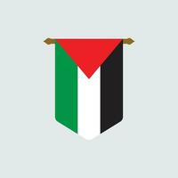 Internationale dag van solidariteit met de Palestijn mensen met vlag vector illustratie